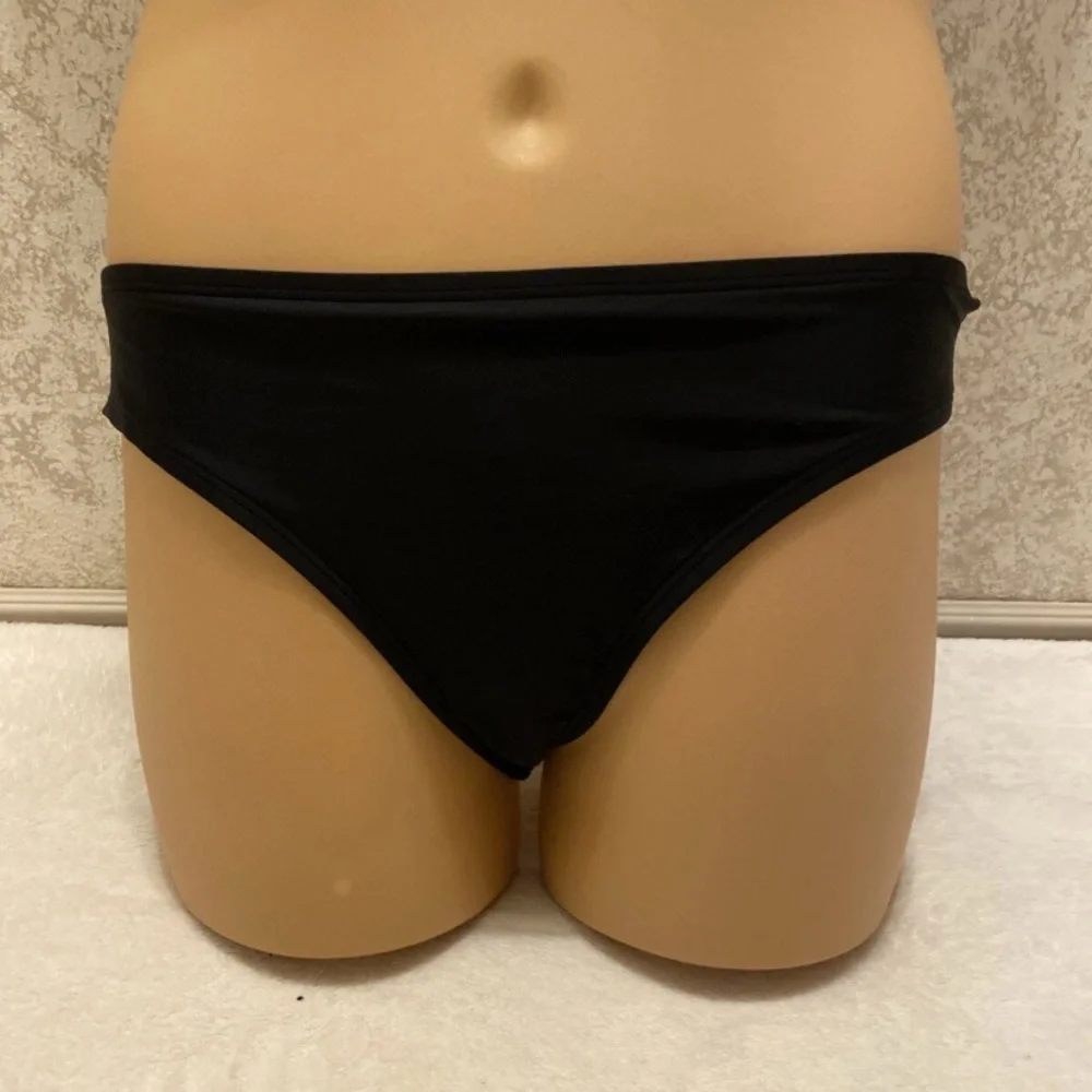 Sophisticated Black Halter Bikini Set
